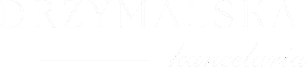 Białe Logo Kancelaria Maria Drzymalska